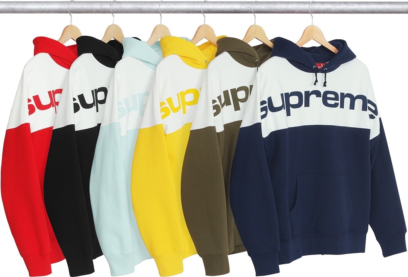 Blocked Hooded Sweatshirt
